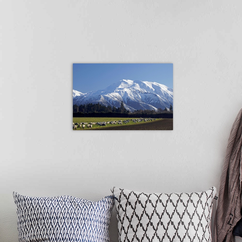 A bohemian room featuring Mount Hutt, Mid Canterbury, South Island, New Zealand