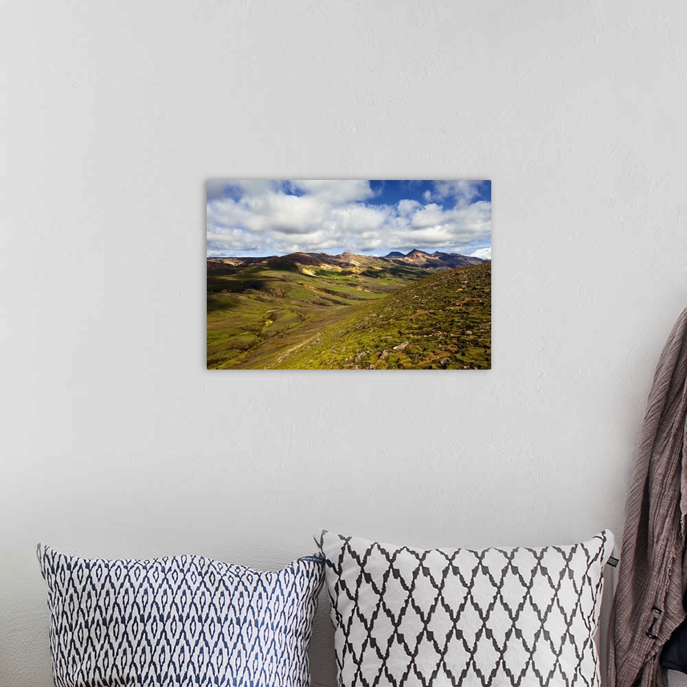 A bohemian room featuring Mountain vista, Iceland