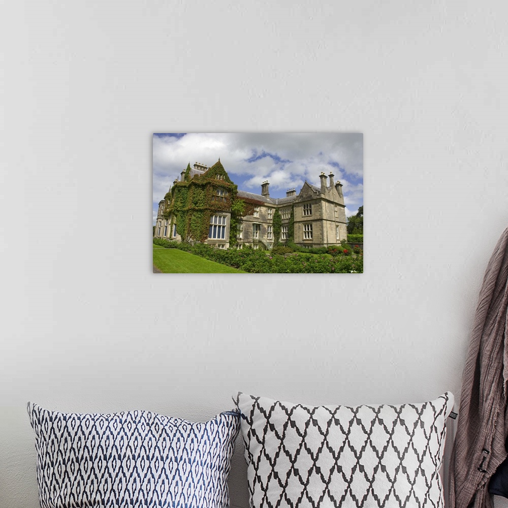 A bohemian room featuring IRELAND, Kerry, Killarney National Park. Muckross House.