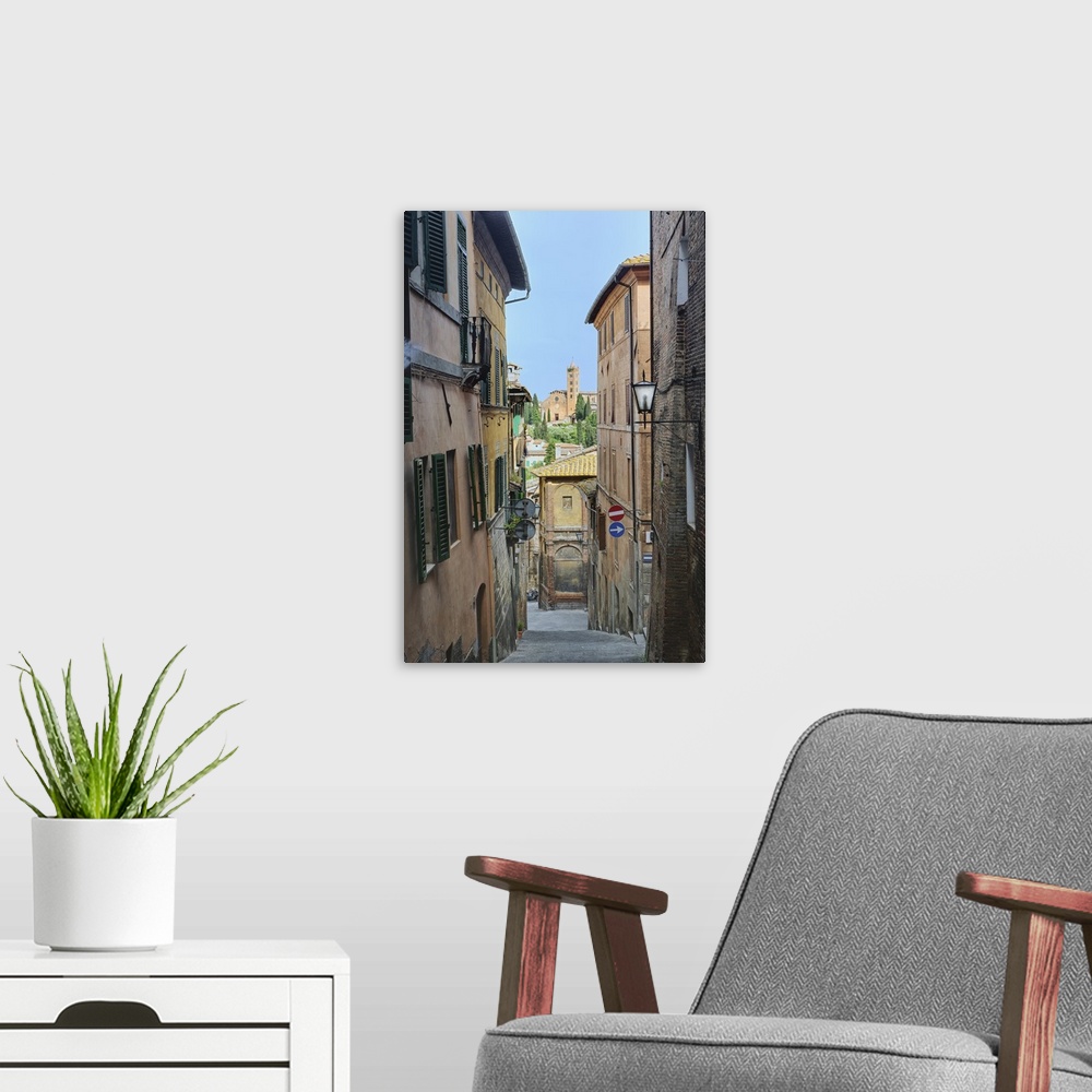 A modern room featuring Narrow alley, Florence, Italy