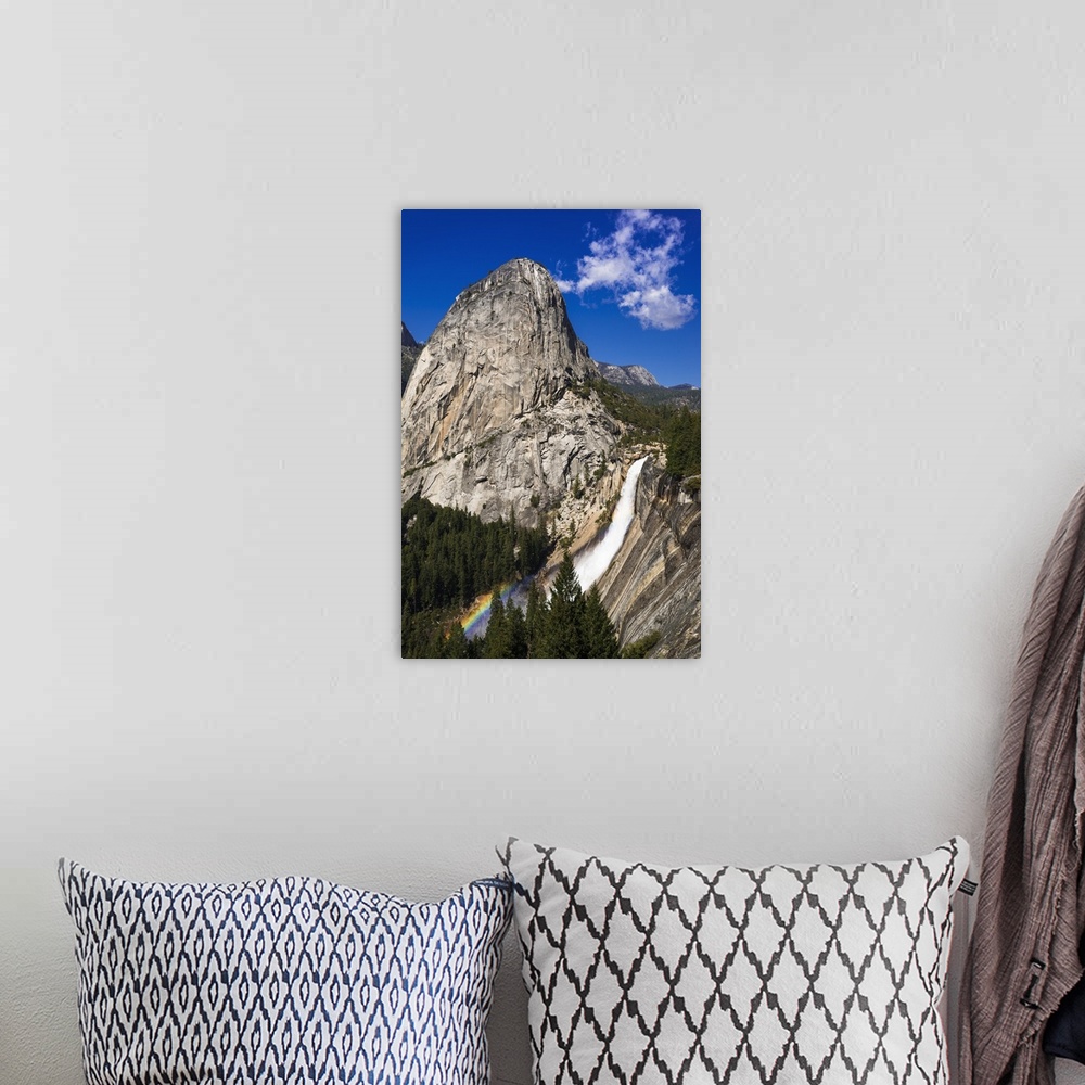 A bohemian room featuring Nevada Fall, Half Dome and Liberty Cap, Yosemite National Park, California