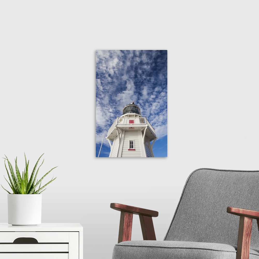 A modern room featuring New Zealand, South Island, Canterbury, Banks Peninsula, Akaroa, Akaroa Lighthouse