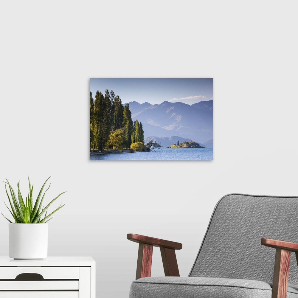A modern room featuring New Zealand, South Island, Otago, Wanaka, Lake Wanaka