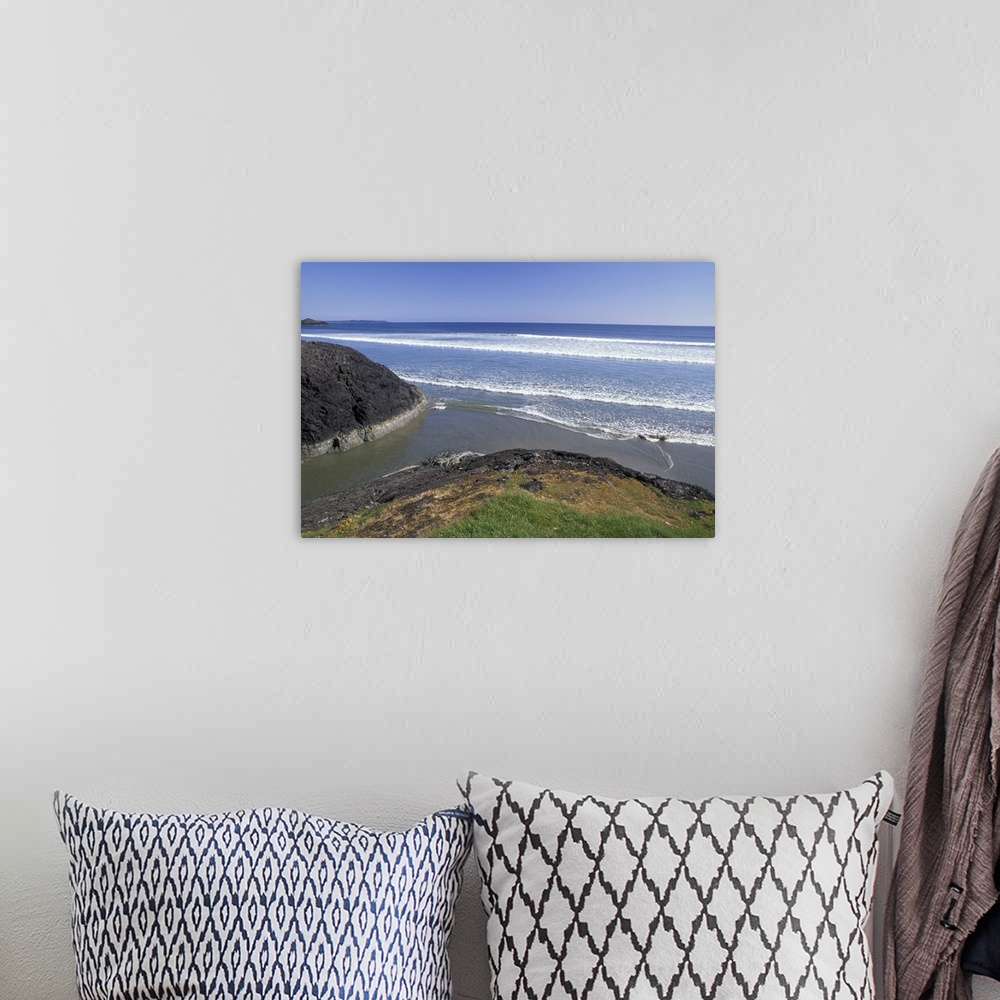 A bohemian room featuring North America, Canada, Vancouver Island, Pacific Rim National Park, beach