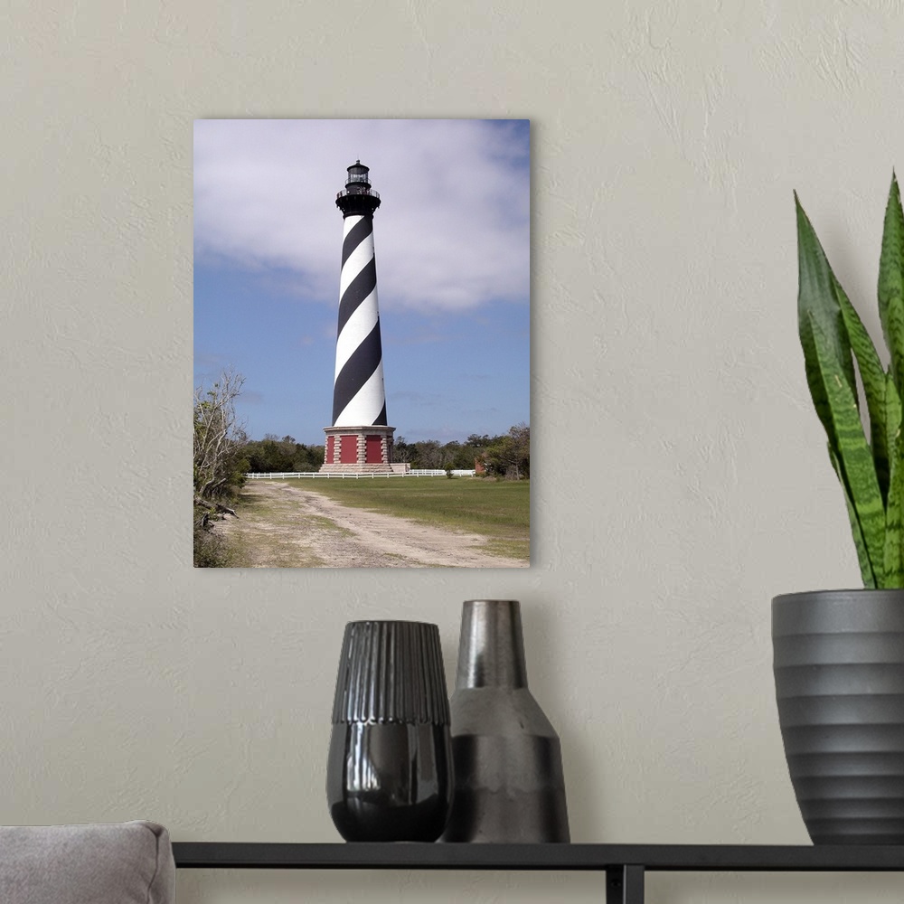 A modern room featuring North Carolina, Hatteras Island, Buxton.Cape Hatteras Lighthouse, nation's tallest brick lighthouse,