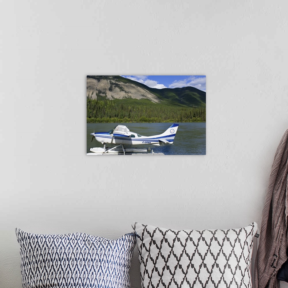 A bohemian room featuring Northwest Territories, Canada. Float plane in Nahanni National Park Reserve.