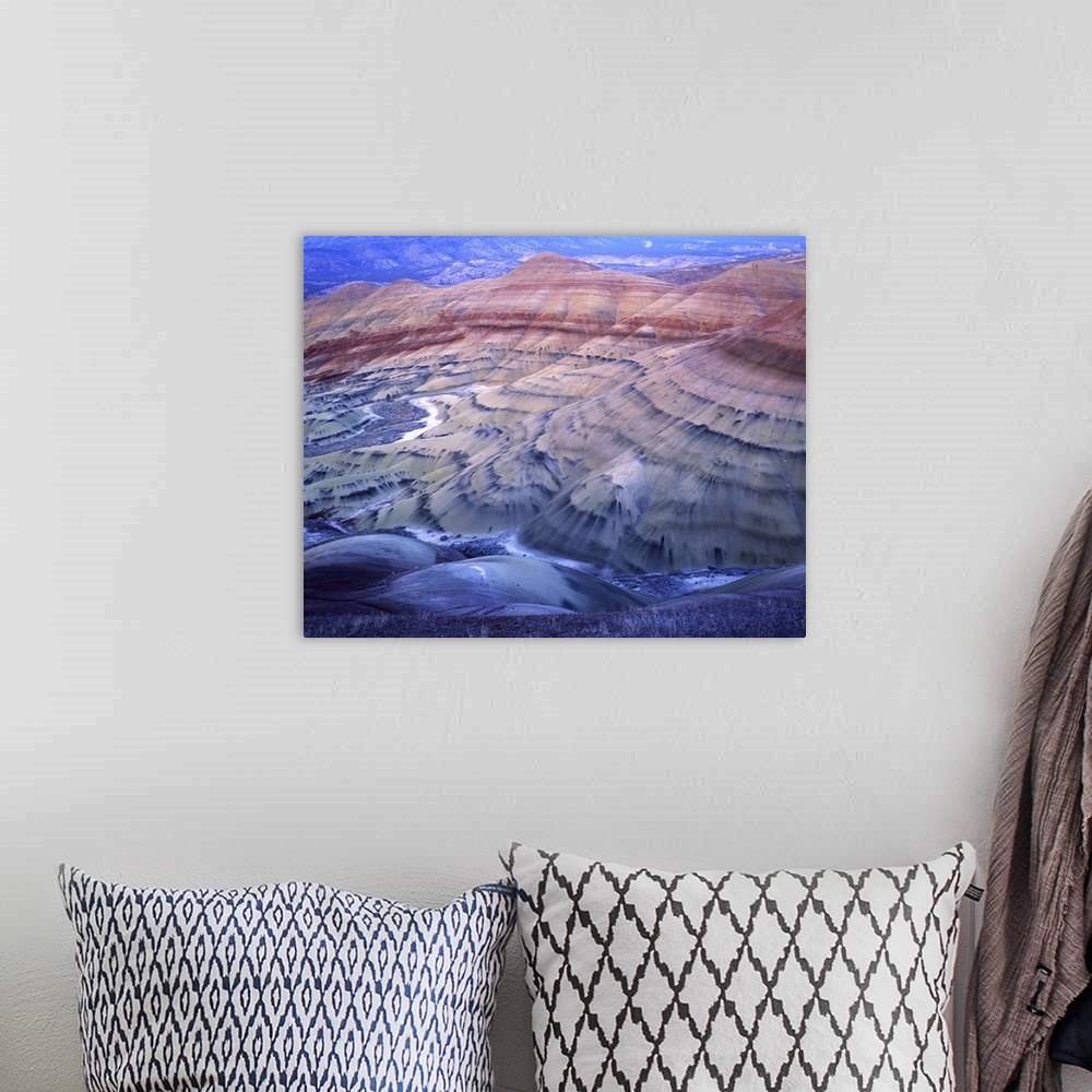 A bohemian room featuring USA, Oregon, John Day Fossil Beds National Monument, Painted Hills