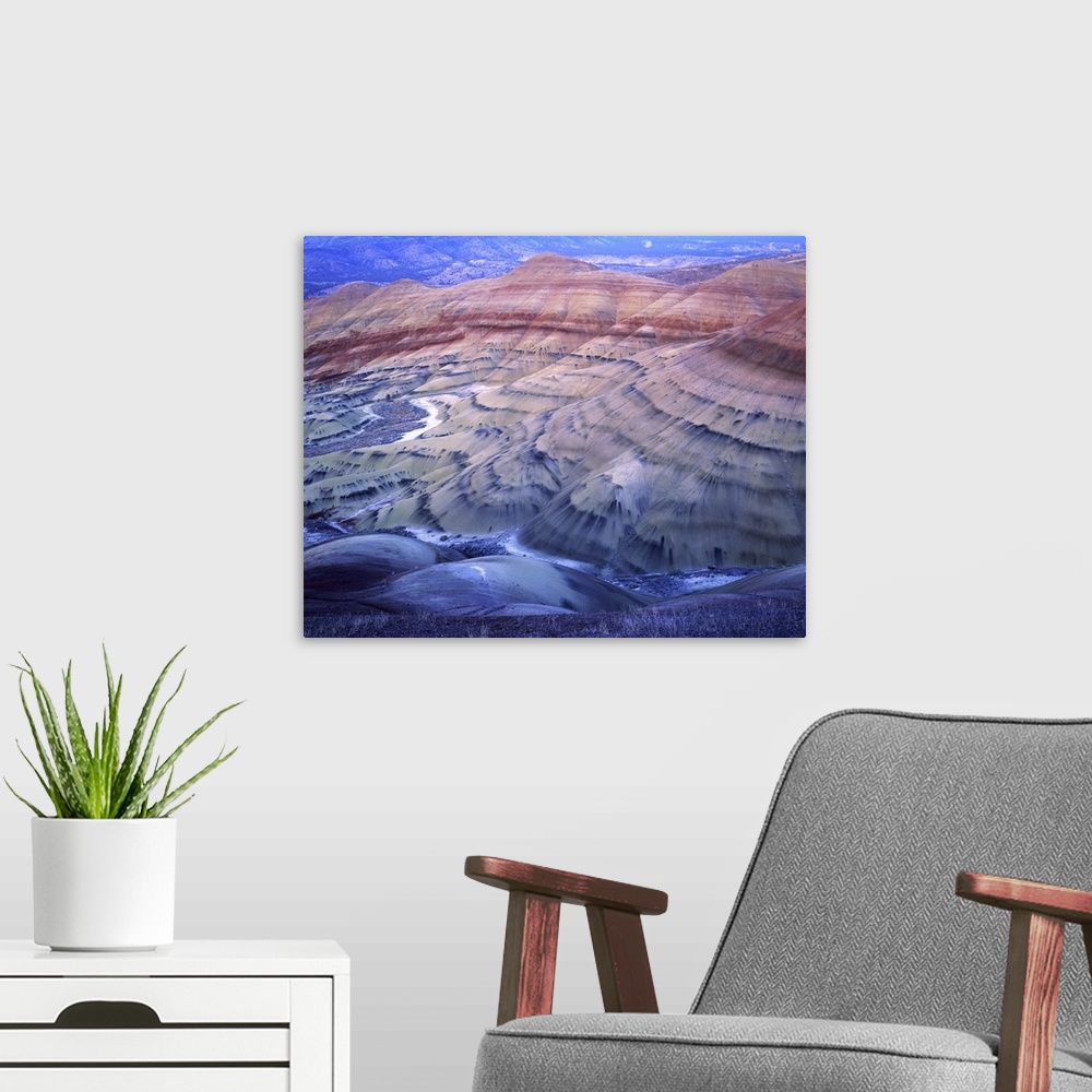 A modern room featuring USA, Oregon, John Day Fossil Beds National Monument, Painted Hills