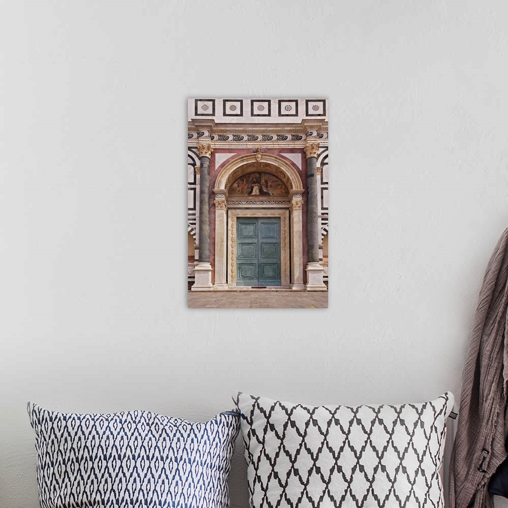A bohemian room featuring Ornate doorway, Piazza della Signoria, Florence, Italy