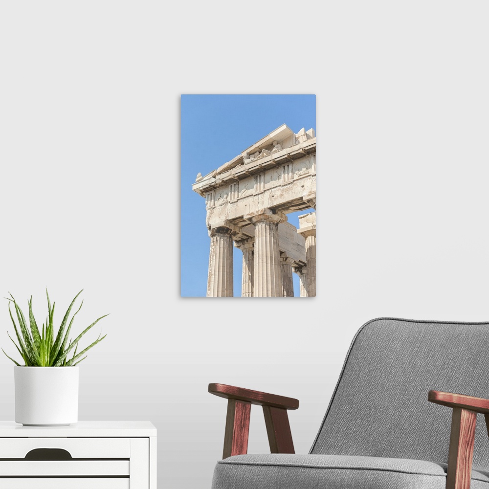 A modern room featuring Parthenon, Acropolis, Athens, Greece, Europe.