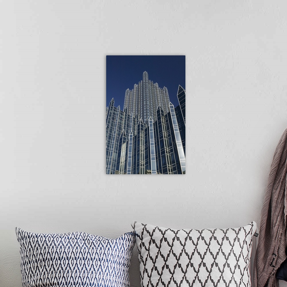 A bohemian room featuring Pennsylvania, Pittsburgh, PPG Place Building Detail.