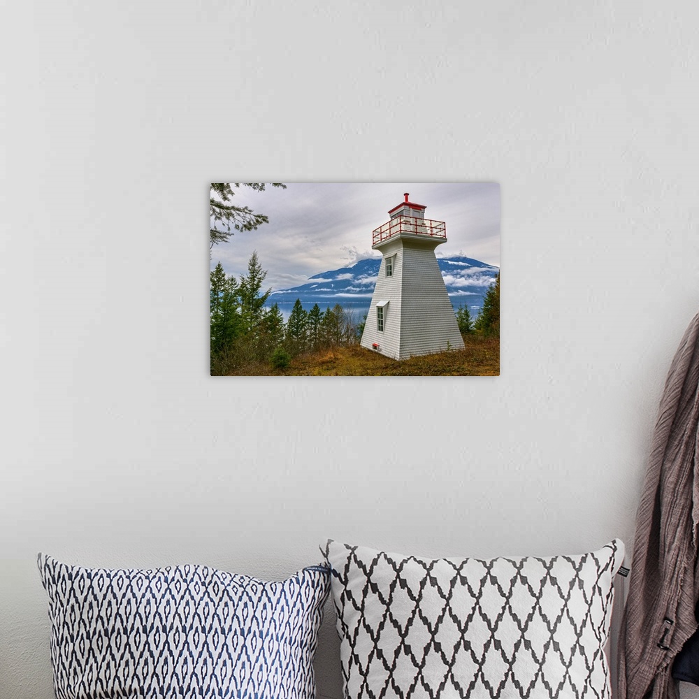 A bohemian room featuring Pilot Bay Lighthouse at Pilot Bay Provincial Park, British Columbia, Canada.