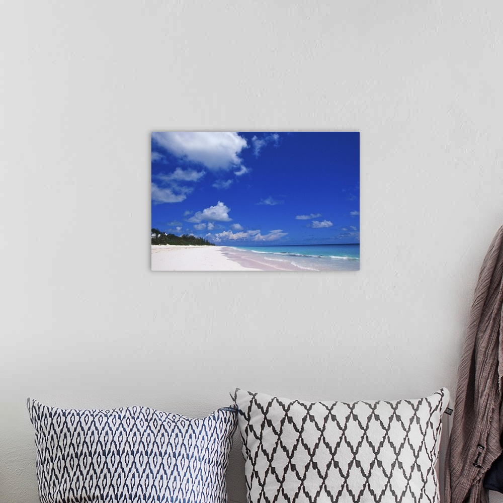 A bohemian room featuring Pink Sand Beach, Harbour Island, Bahamas.