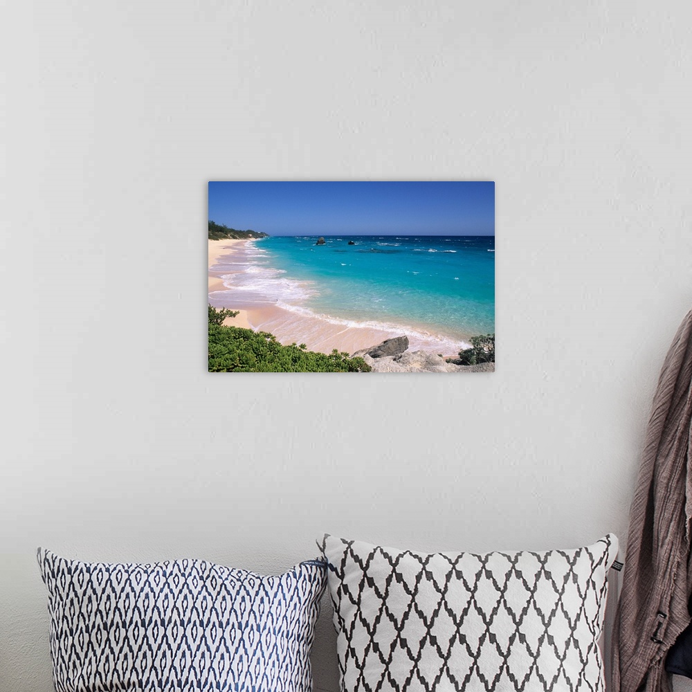 A bohemian room featuring Pink sand beaches at Warwick Long Bay Bermuda