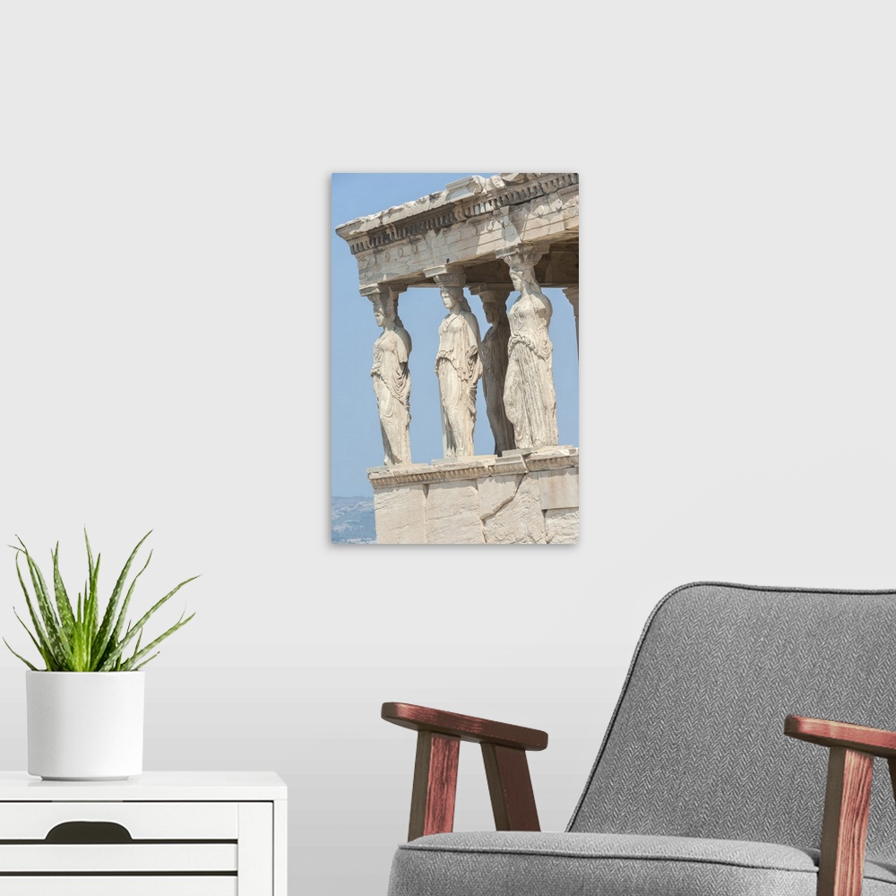A modern room featuring Porch of the Maidens, Erechtheion, Acropolis, Athens, Greece, Europe.