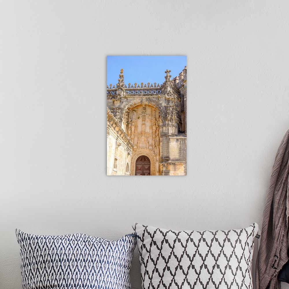 A bohemian room featuring Portugal, Tomar. Tomar Castle, Knights of the Templar fortress, castle and convent. Convent of Kn...