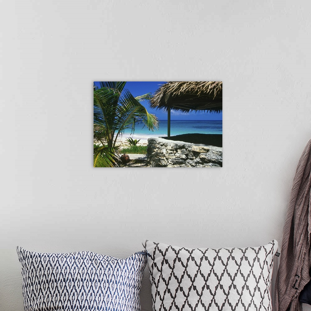 A bohemian room featuring Pristine beach, Cat Island, Bahamas.