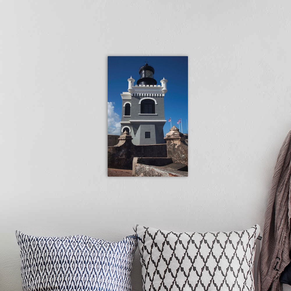 A bohemian room featuring Puerto Rico, San Juan, Old San Juan, El Morro Fortress, lighthouse