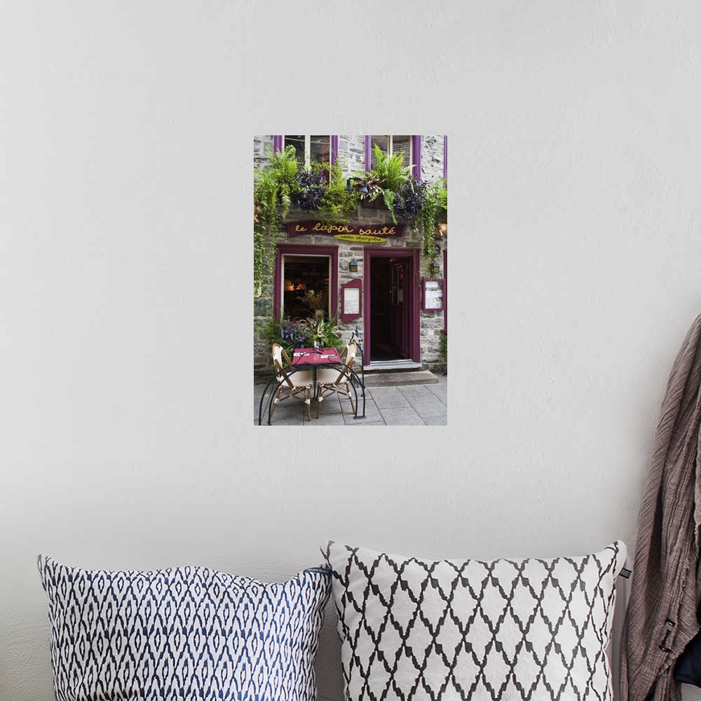 A bohemian room featuring Quebec City, Quebec, Canada, Floral decorations in Old City