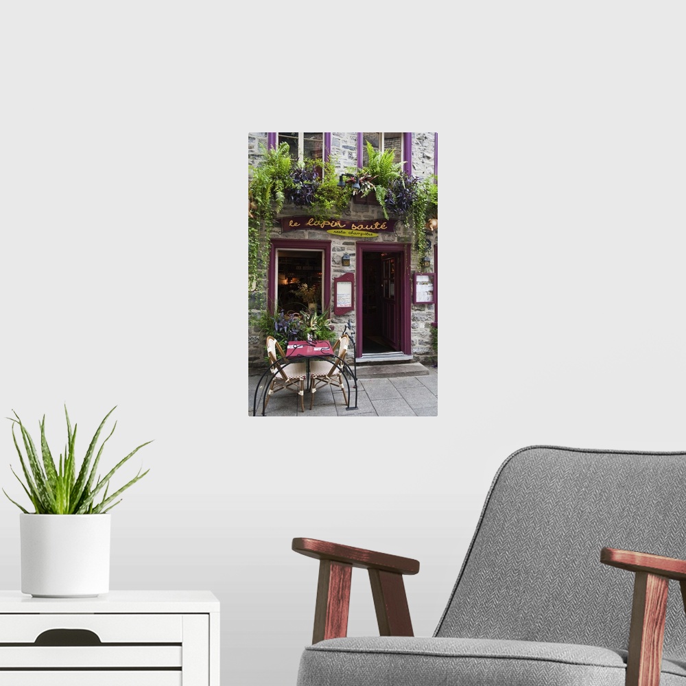 A modern room featuring Quebec City, Quebec, Canada, Floral decorations in Old City