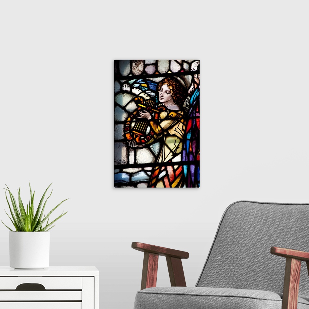 A modern room featuring Quebec, Montreal, Basilique Notre-Dame-de-Montreal, Stained glass window