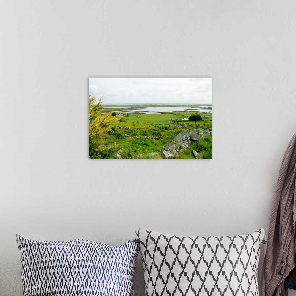 A bohemian room featuring Galway, Ireland. Scenic drives along the Cliff's Coastal Drive in Western Ireland outside of Galw...