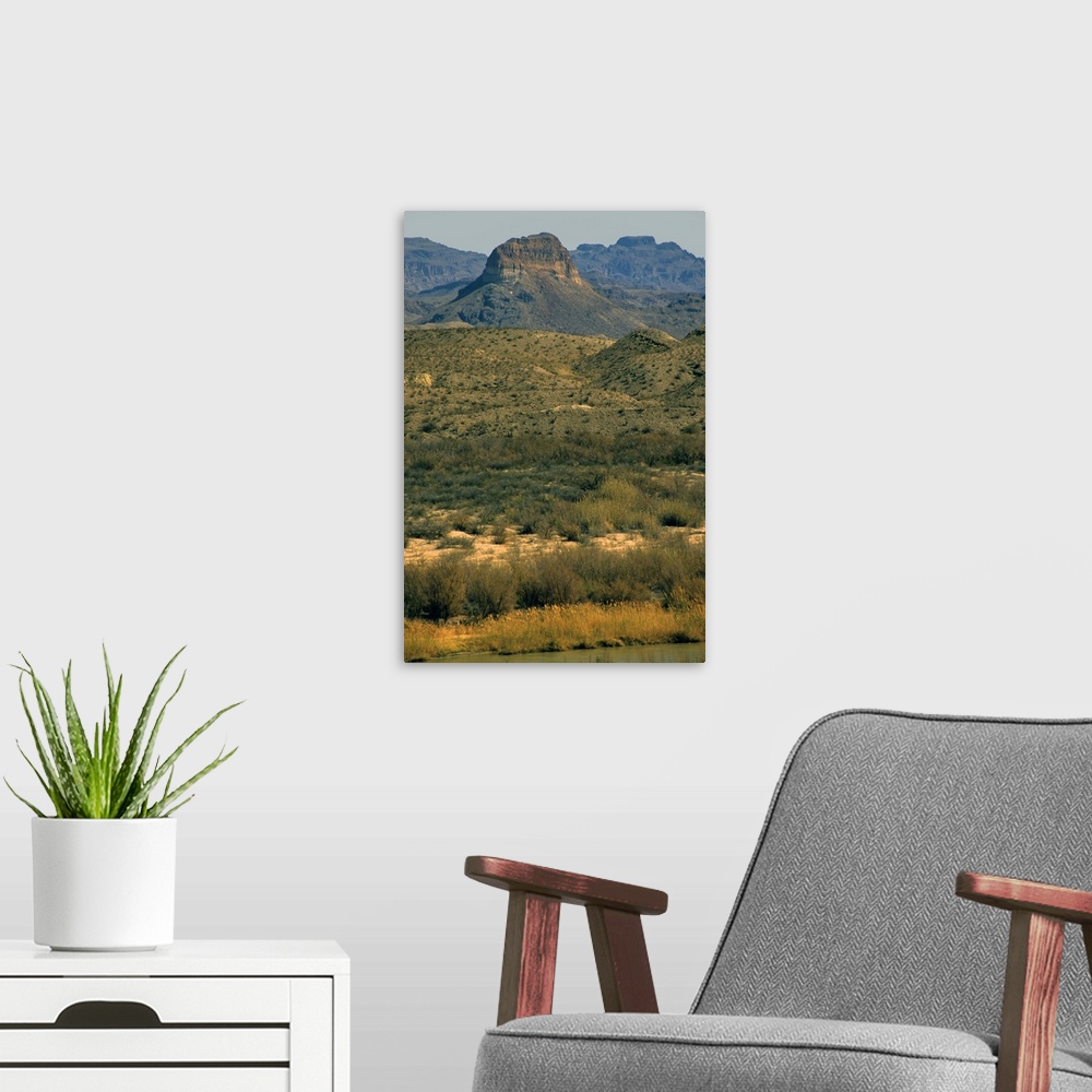 A modern room featuring USA, Texas, Big Bend National Park. Scenic landscape of the Big Bend National Park, the largest a...