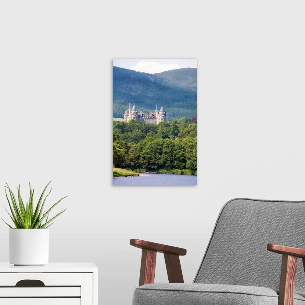 A modern room featuring Beautiful Scottish Castle now the famous exclusive Atholl Palace Hotel in Pitlochry Scotland