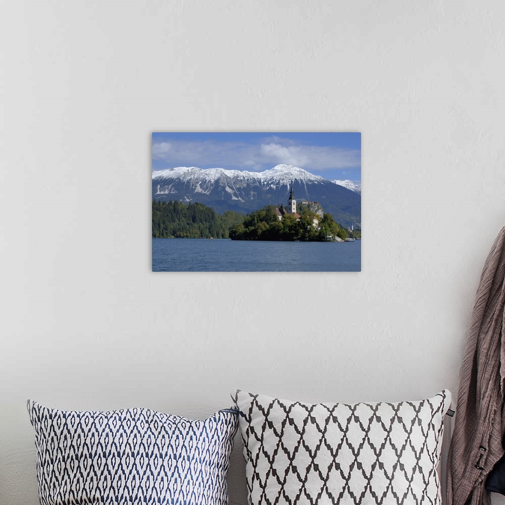 A bohemian room featuring Slovenia, Bled, Lake Bled, Bled Island, Bled Castle and Julian Alps