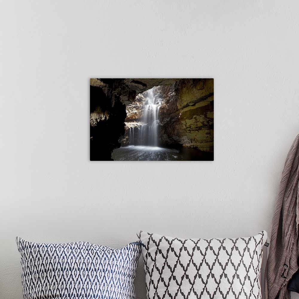 A bohemian room featuring Smoo Cave, Durness, Sutherland, Highlands, Scotland, United Kingdom