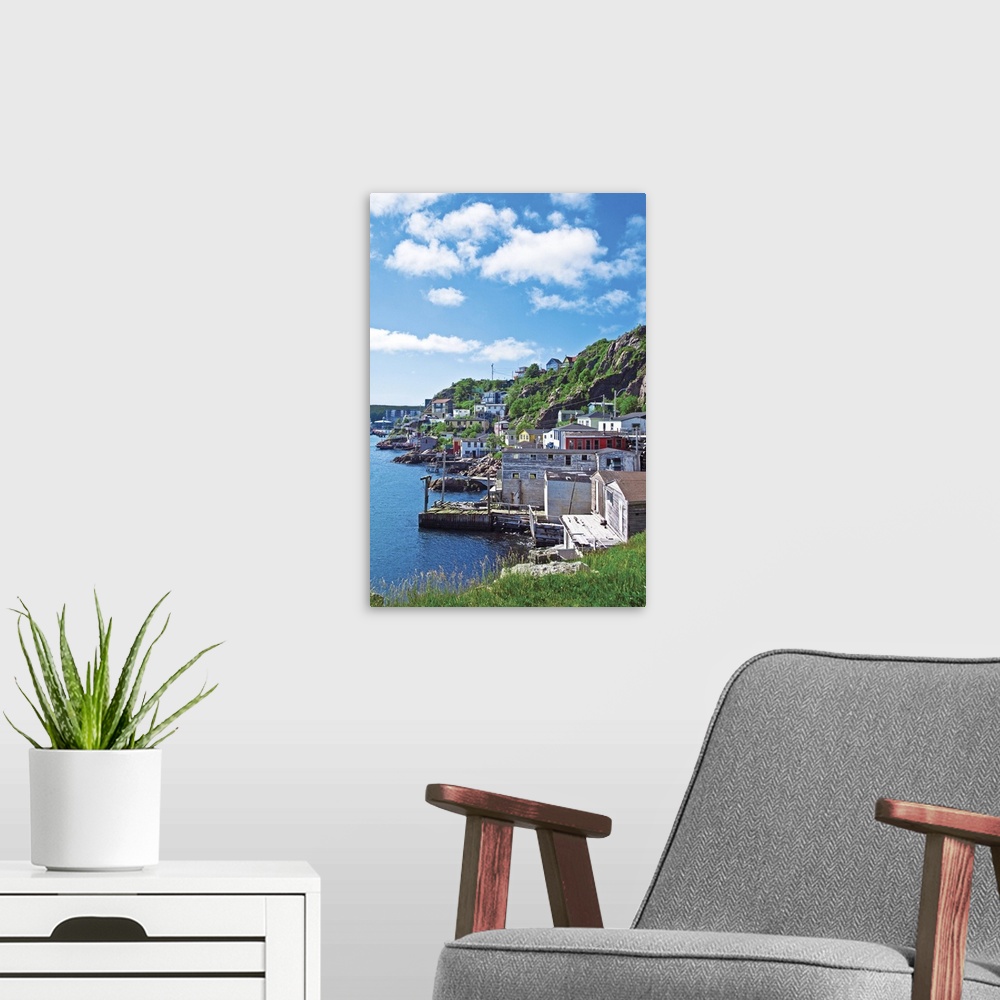 A modern room featuring St. John..s, Newfoundland, Canada, the historic fishing village along the Narrows of St. John's.