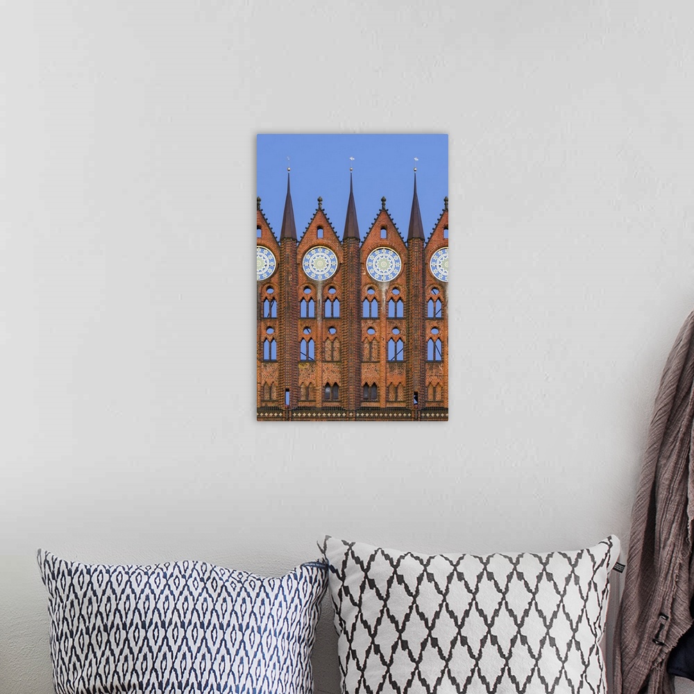 A bohemian room featuring The Alte Markt (old market) with the iconic town hall. The Hanseatic City Stralsund. The old town...