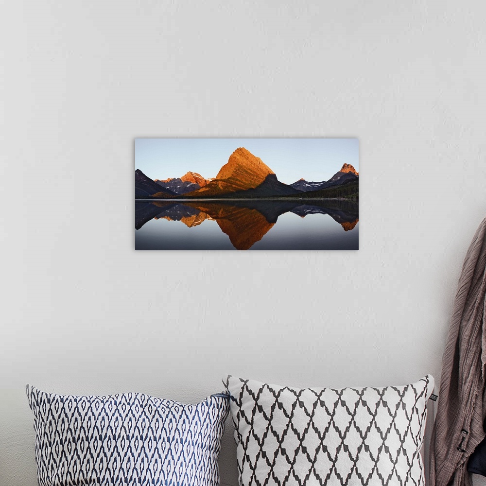 A bohemian room featuring Swiftcurrent Lake and Grinnell Point, Glacier National Park, Montana