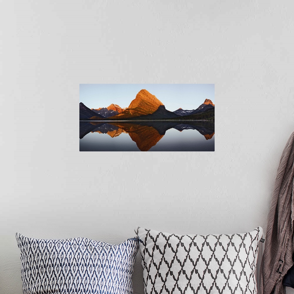 A bohemian room featuring Swiftcurrent Lake and Grinnell Point, Glacier National Park, Montana