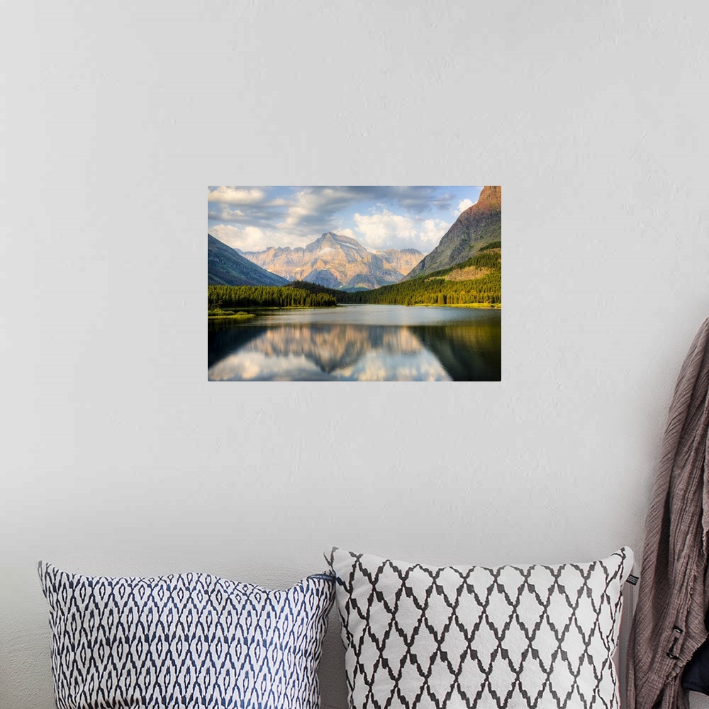 A bohemian room featuring MT, Glacier National Park, Many Glacier, Swiftcurrent Lake