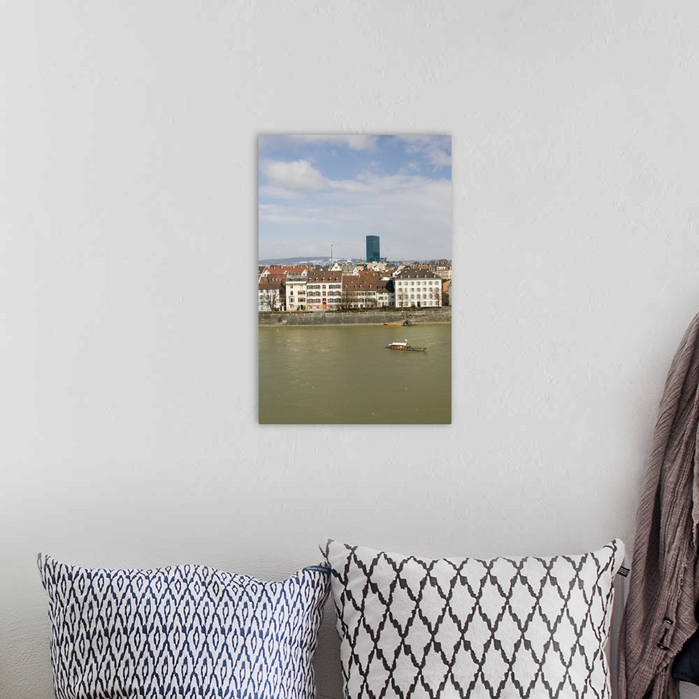 A bohemian room featuring SWITZERLAND-BASEL:Basel and Rhine River / Daytime /Winter