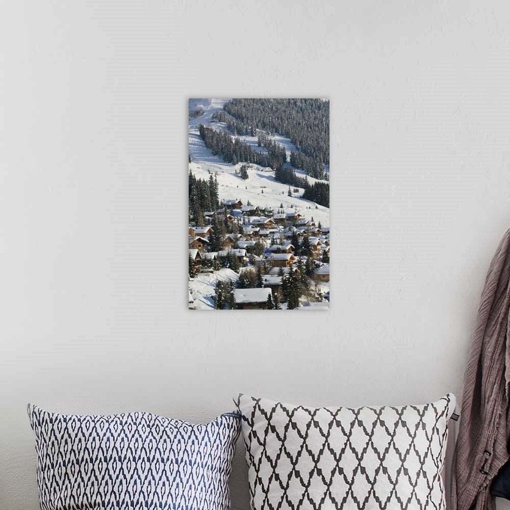 A bohemian room featuring SWITZERLAND-Wallis/Valais-VERBIER:Ski Resort / Winter Town