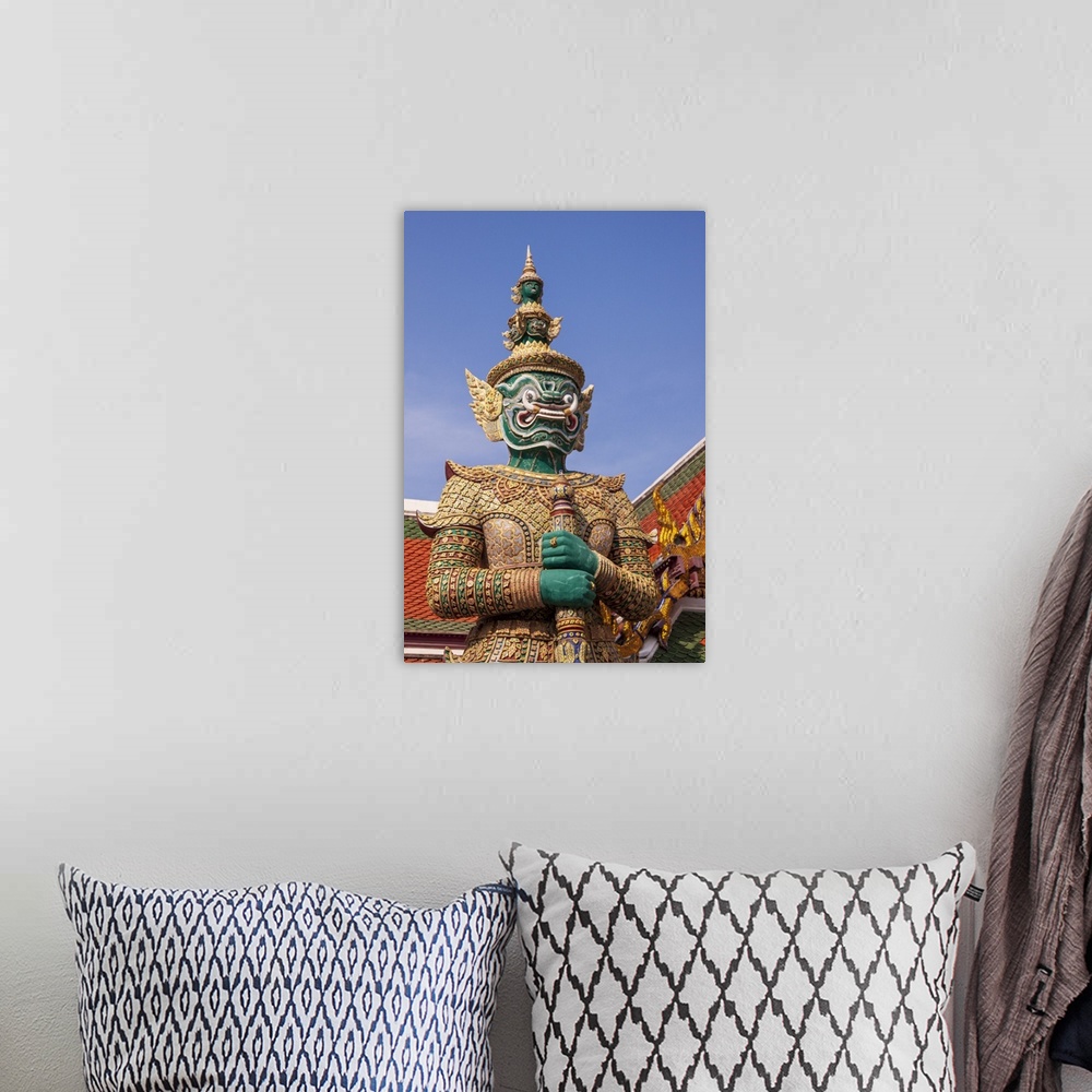 A bohemian room featuring Thailand, Bangkok, Yaksha, Guarding Wat Phra Kaew (Temple Of The Emerald Buddha)