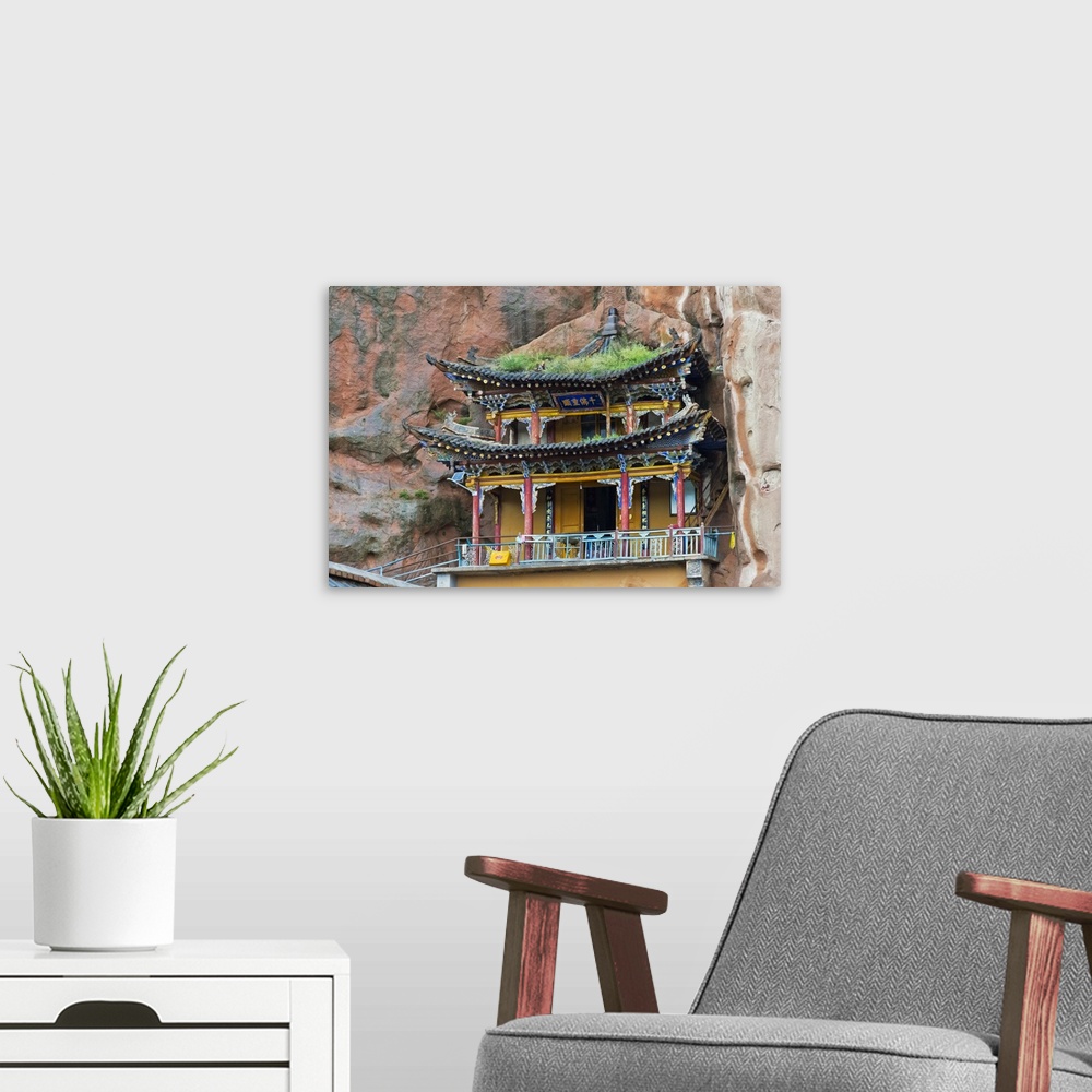 A modern room featuring Thousand-Buddha Cave, Mati Temple Scenic Area, Zhangye, Gansu Province, China