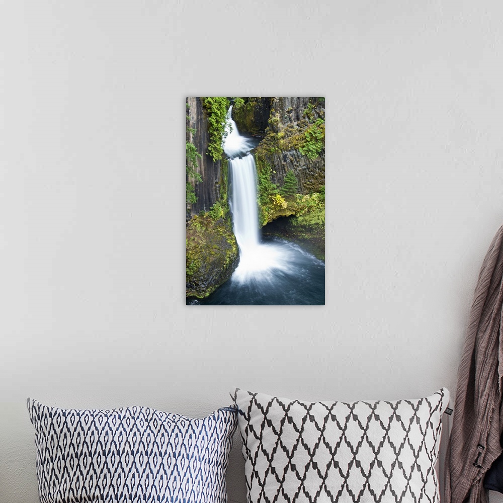 A bohemian room featuring Toketee Falls; Autumn; Umpqua national Forest; Oregon; USA