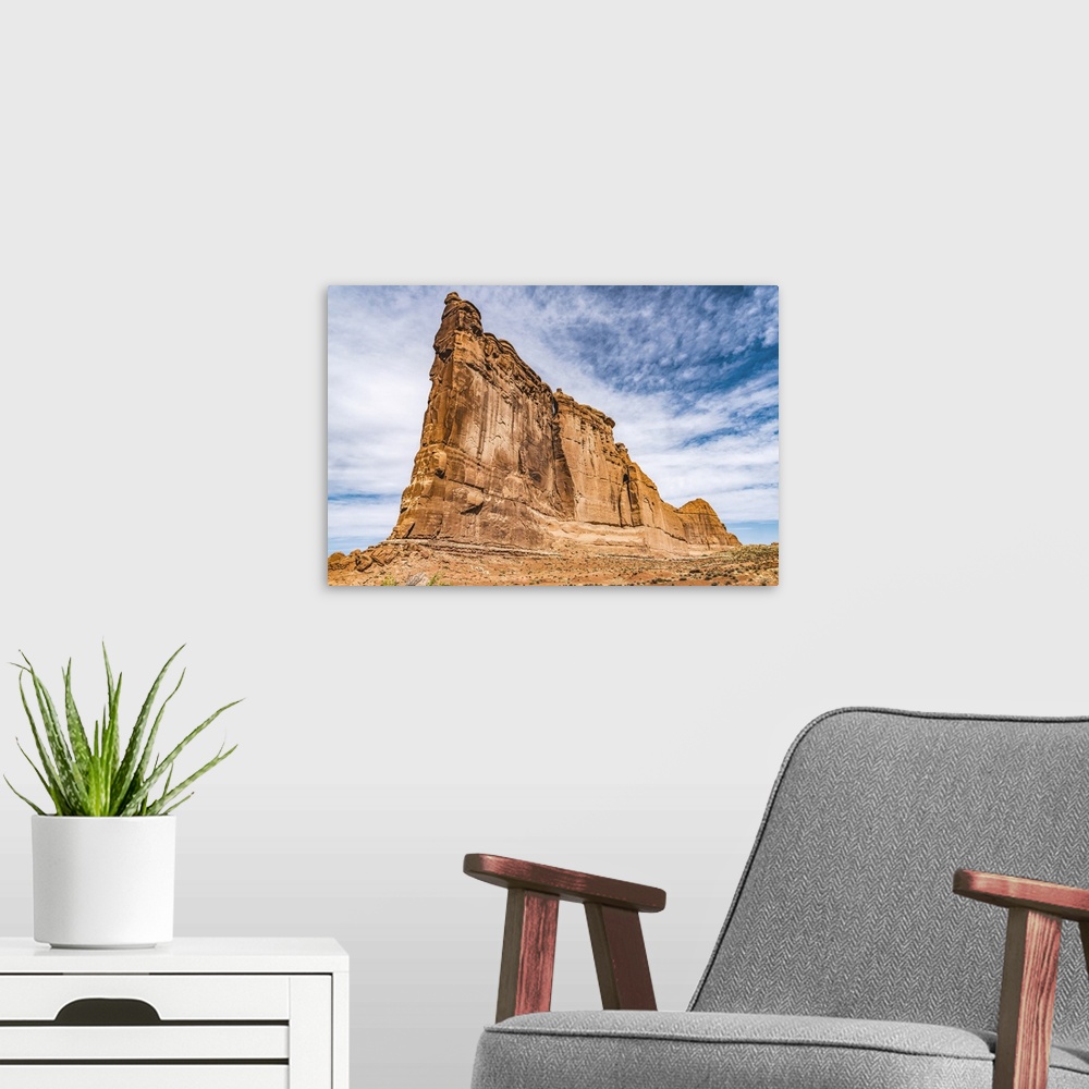 A modern room featuring Tower of Babel, Arches National Park, Moab, Utah, USA.