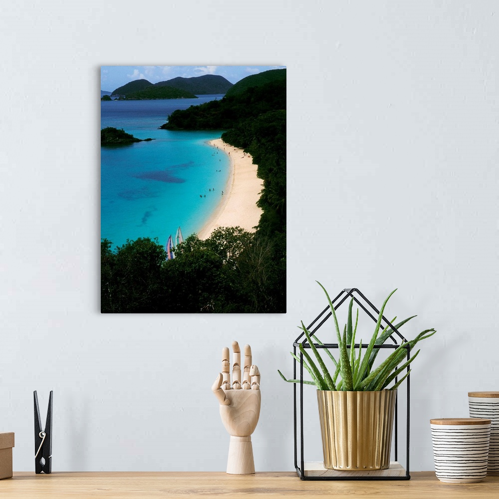 A bohemian room featuring Trunk Bay Beach, St. Johns: One of the beaches best in the world.