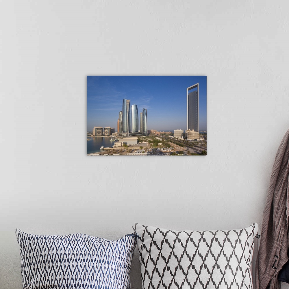 A bohemian room featuring UAE, Abu Dhabi, Etihad Towers and ADNOC Tower