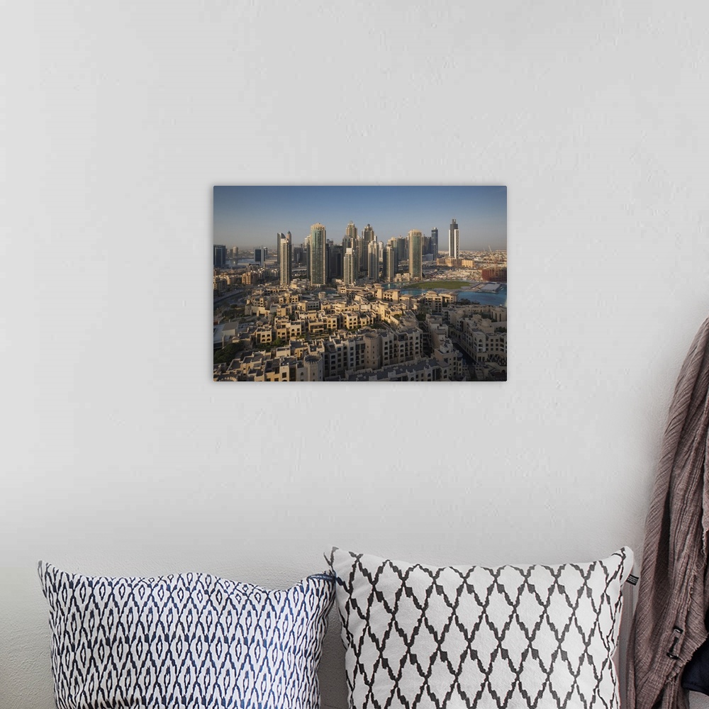 A bohemian room featuring UAE, Dubai, Downtown Dubai, elevated view of Downtown area