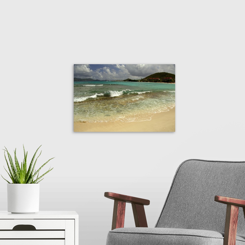 A modern room featuring Caribbean, U.S. Virgin Islands, St.Thomas, St. John Bay, Sapphire Beach. View of Sapphire Beach R...