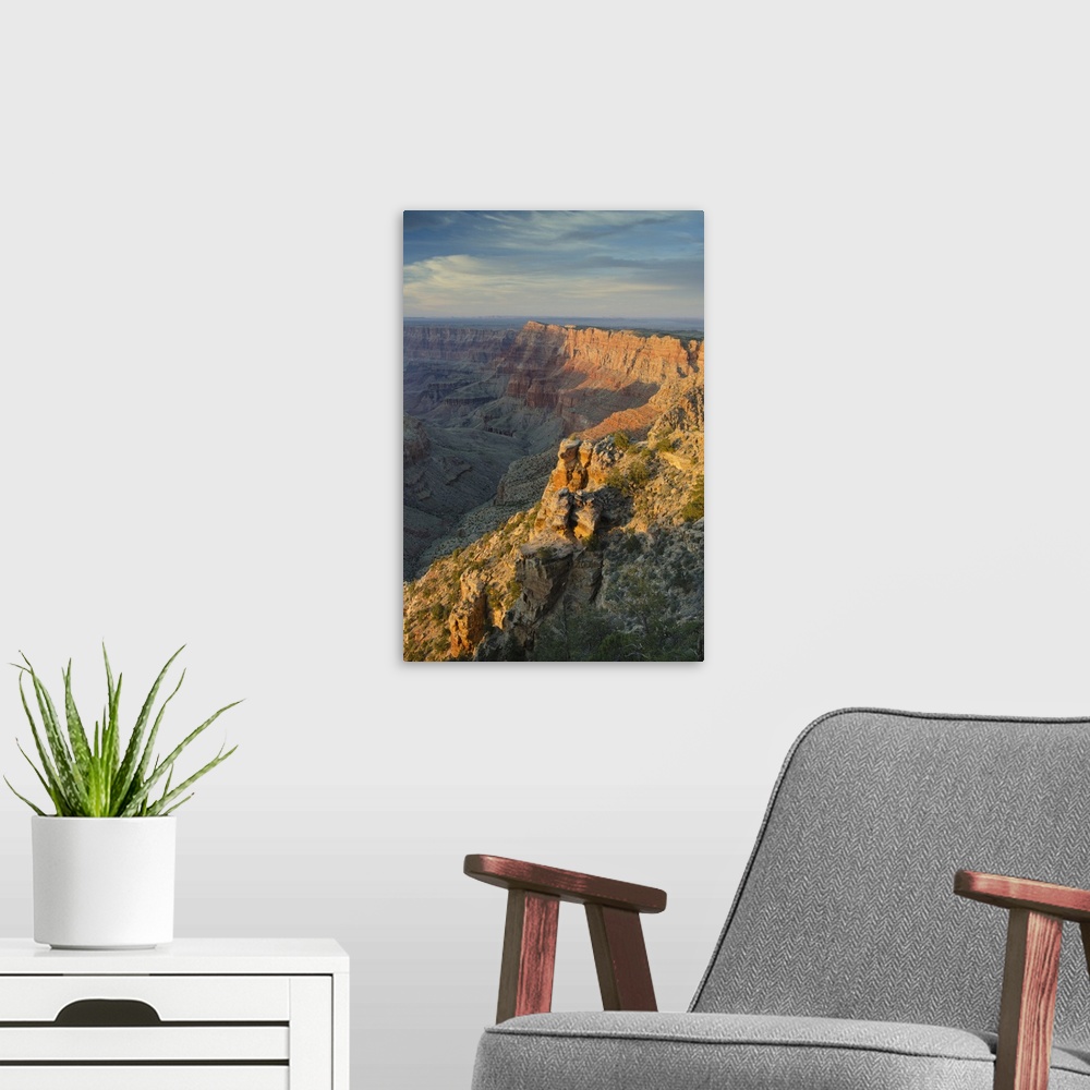 A modern room featuring USA, Arizona, Sunset Over The Grand Canyon From Navajo Point, Grand Canyon National Park