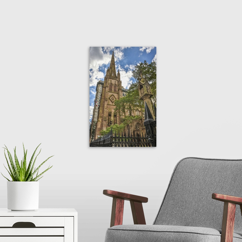 A modern room featuring USA, New York. Trinity Church and grounds. United States, New York.