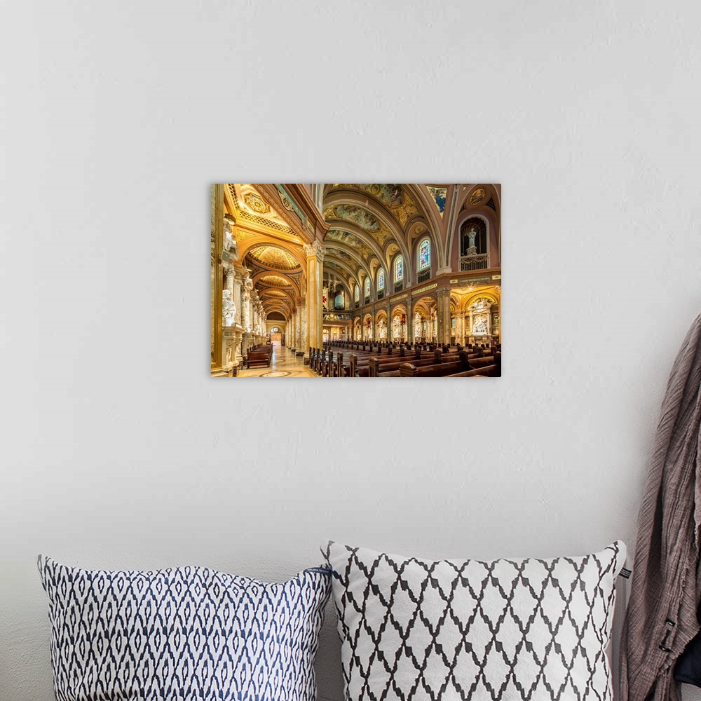 A bohemian room featuring USA, New York, Western New York, Buffalo, Our Lady of Victory Basilica, interior.
