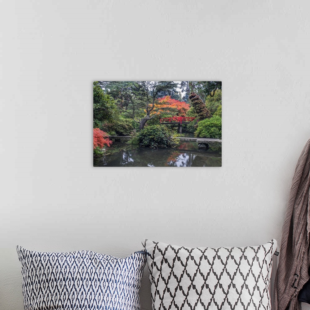 A bohemian room featuring USA, Washington State, Seattle, Kubota Japanese Garden