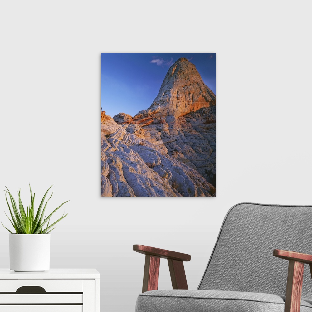 A modern room featuring USA, Utah, Capitol Reef National Park, Sandstone, monolith.